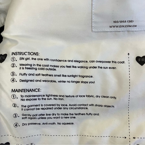 EIN Down Filled Hooded Vest & Scuba Jacket 2in1 Twofer Black Lace Zip-up 36 / XS - Picture 14 of 16